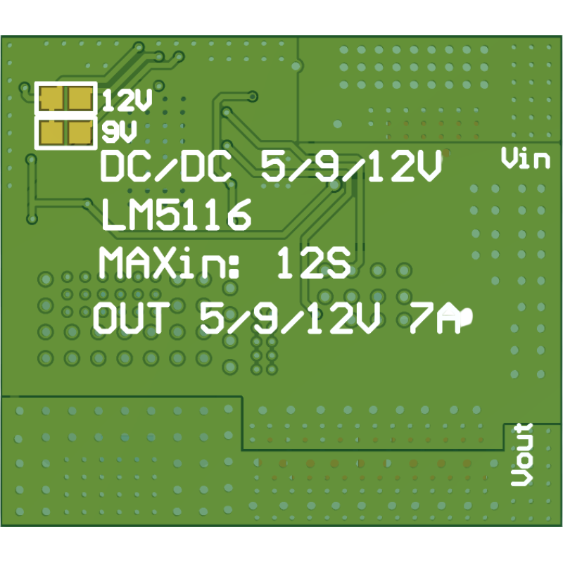 Перетворювач напруги RCSOLO UBEC 12S 5/9/12V 7A