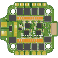 Регулятор обертів RCSOLO ESC 4в1 8S AM32