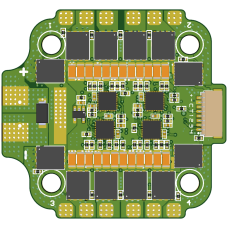 Регулятор обертів RCSOLO ESC 4в1 8S AM32